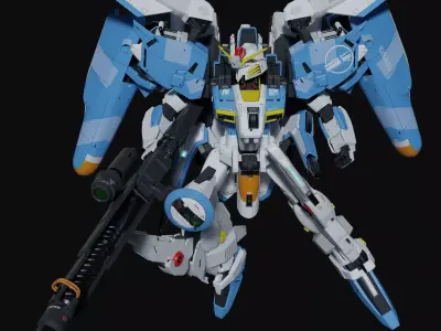 Ex-S Gundam Blender version 3D model