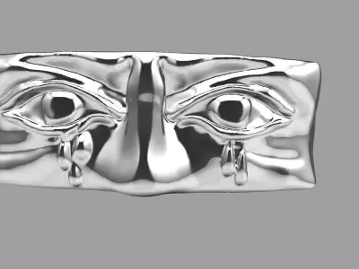 Golden Tear Ring 3D print model