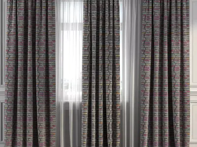 Curtain Set 255 3D model