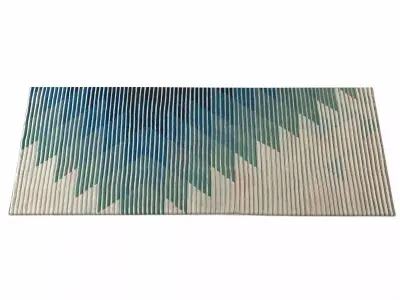 The Lake Collection rug with stripes 3D model