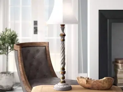 Palmateer Table Lamp 3D model purchase