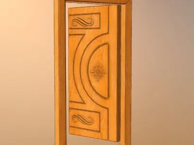 Door 007 Low-poly 3D model