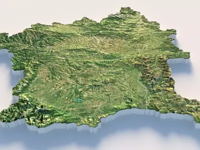 Kosovo Terrain Country 3D model