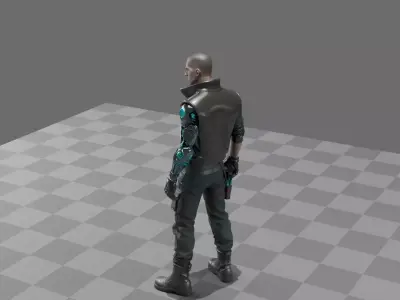 Cyberpunk Street Mercenary 3D model