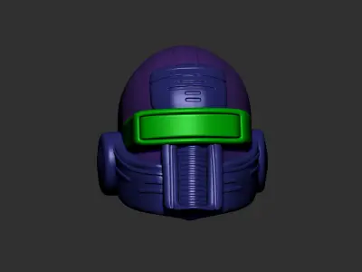 helmet high poly sculpt 3d printable ver 7 3D model 3D model
