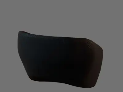 Gas mask helmet 3d model scifi Low-poly  Low-poly 3D model