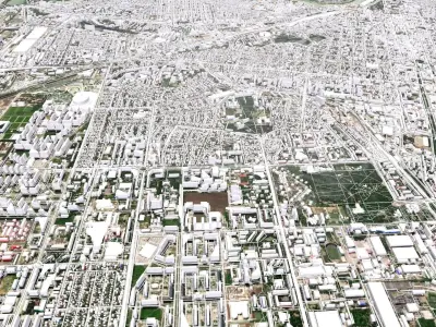 Cityscape Krasnodar Russia 3D model