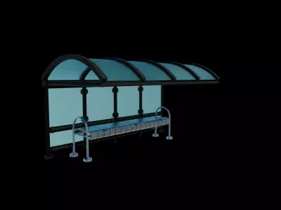 Bus Stop 03  3D model