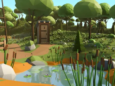 Farm Asset Stylized Pack  Low-poly 3D model