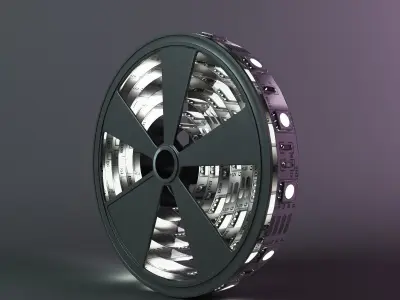 Led tape in a plastic case 3D model