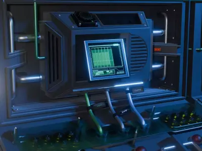 Sci-fi Control Panels 3D model