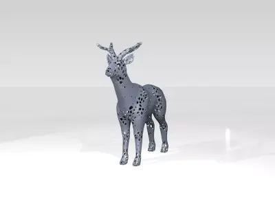 Deer Voronoi 3D model