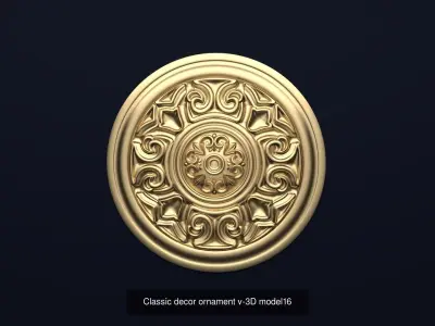 Collection onlay molding08 3D Model Pack