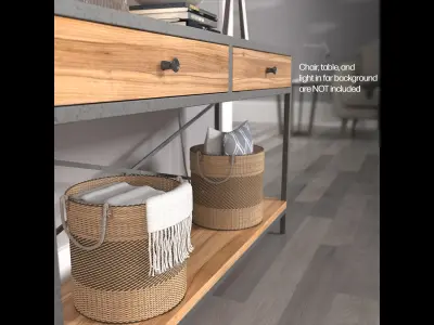 Gerona Table and Accessories 3D model