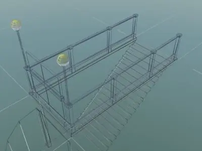 Subway Stairs Entrance 3D model