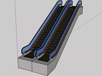 escalator 3D model