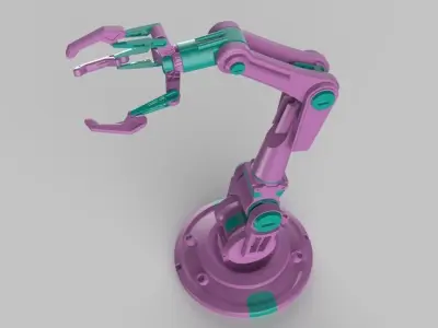 Robotic arm machine scifi 3D model