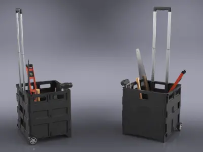  Black Rolling Case with Tools 