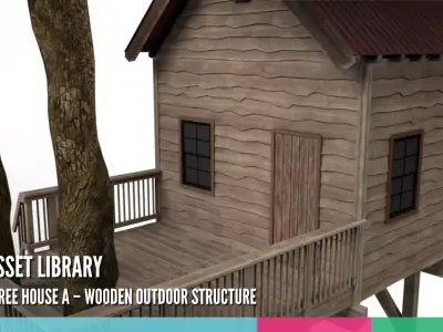 Generic Tree House A Wooden Outdoor Structure 3D model