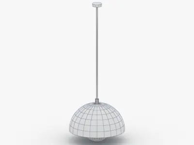 1503 - Hanging Lamp Low-poly 3D model
