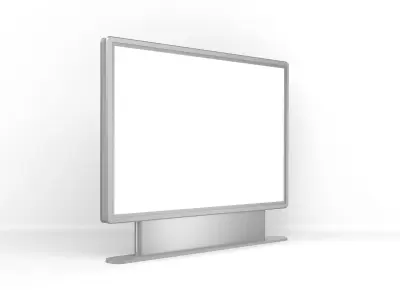 Square Street Billboard 3D model