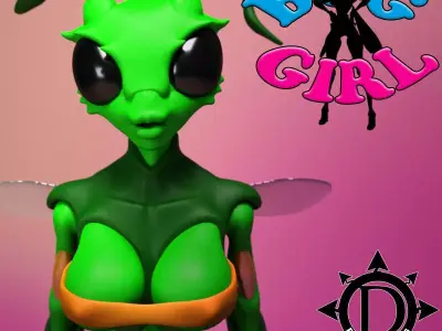 Bug Girl 3D model