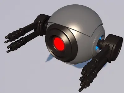 Sci fi drone 3D model UV Mapped