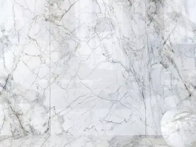 Wall Tiles Museum Supreme White 160x320 Set 3 Texture