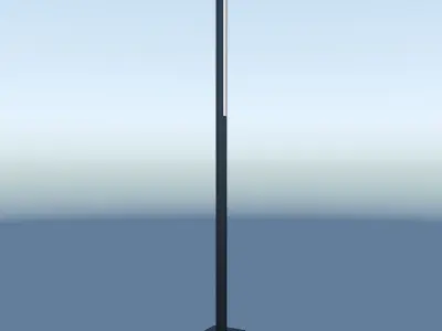 Streetlamp modern design Low-poly 3D model