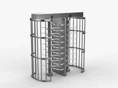 Turnstile gate 3D model