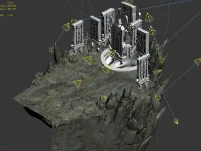 Magic Palace - Mountain 02 3D model