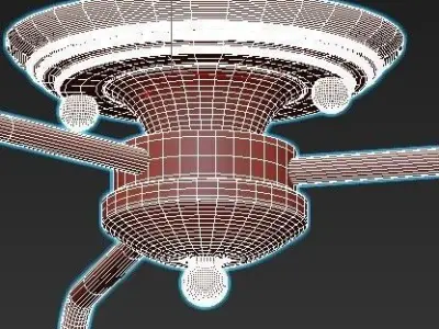 Vitaluce-V3946-3PL three light ceiling fixture 3D model