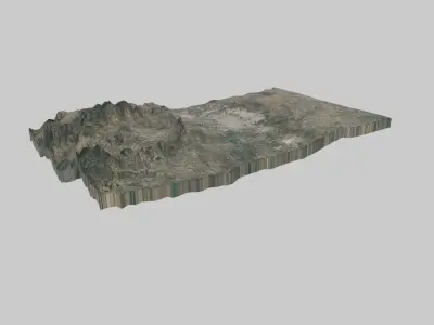 Aguascalientes City Low-poly 3D model