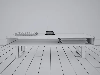 Table - Living Room Furniture 07 3D model