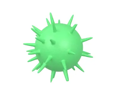 Virus v3 004 Low-poly 3D model