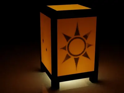 Paper Lamp - Lighting Collection 3D model