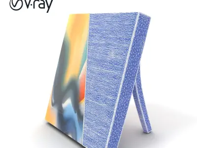 Impressionist Art Canvas 3D Model Pack Texture