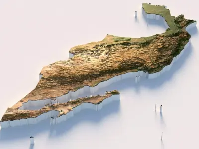 Mexico Terrain Country 3D model