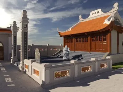 Ancestral Temple -  House of cult Free 3D model