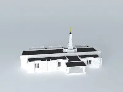 LDS. Veracruz Mexico Mormon Temple, 93rd operating temple Free 3D model