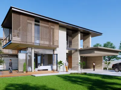 Contemporary Villa 3D model