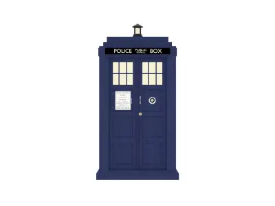 TARDIS police box 3D model