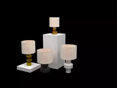 Table lamp classic 3D model