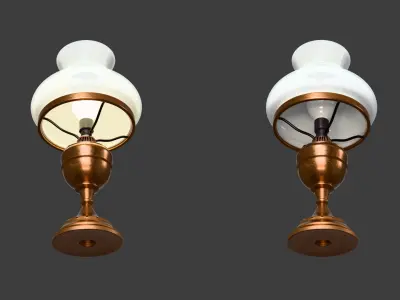 Classic-style desk lamp  3D model