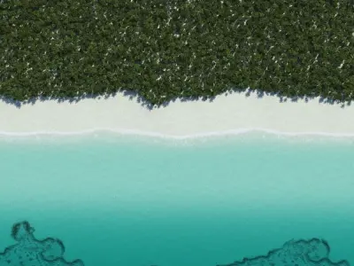 Tropical Beach 3D model