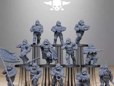 GrimGuard Elites 3D print model