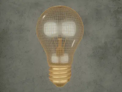 3d Lamp light bulb 3D model