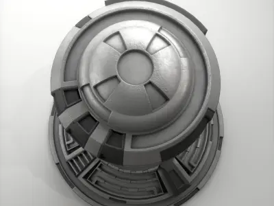 Sci-fi Power Source Low-poly 3D model