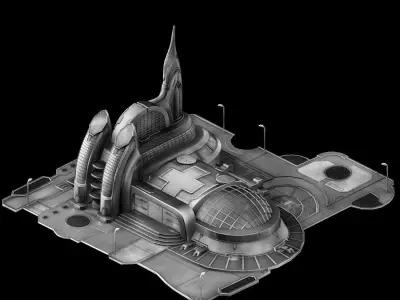 Different dimension - City State Hospital 02 3D model