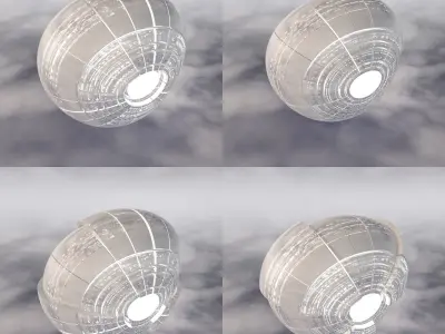 Sci-Fi Spaceship A 004 3D model